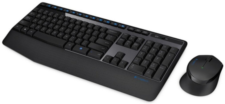 NOWY ZESTAW BEZPRZEWODOWY KLAWIATURA + MYSZ LOGITECH WIRELESS COMBO MK345 CZARNY
