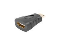 Adapter Przejściówka MiniHDMI do HDMI, Lanberg AD-0037-BK