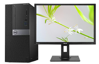 Zestaw Dell Optiplex 5055 Tower AMD Ryzen 5 Pro 1500 3,5 GHz / 16 GB / 480 SSD /  Win 11 Prof.  + AMD Radeon R7 450 z monitorem Asus BE24A (czarny)