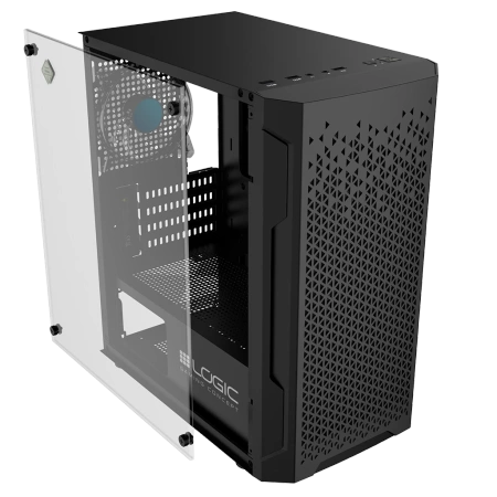 Nowy gamingowy Logic Aramis czarny ARGB MINI AMD Ryzen 5 5600T 3,5 GHz / 16 GB / 480 SSD / Win 11 + Nvidia RTX 3050 [6 GB]